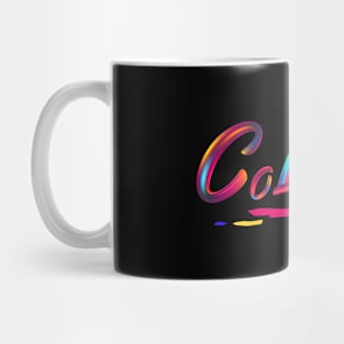 Colorful Typography Mug